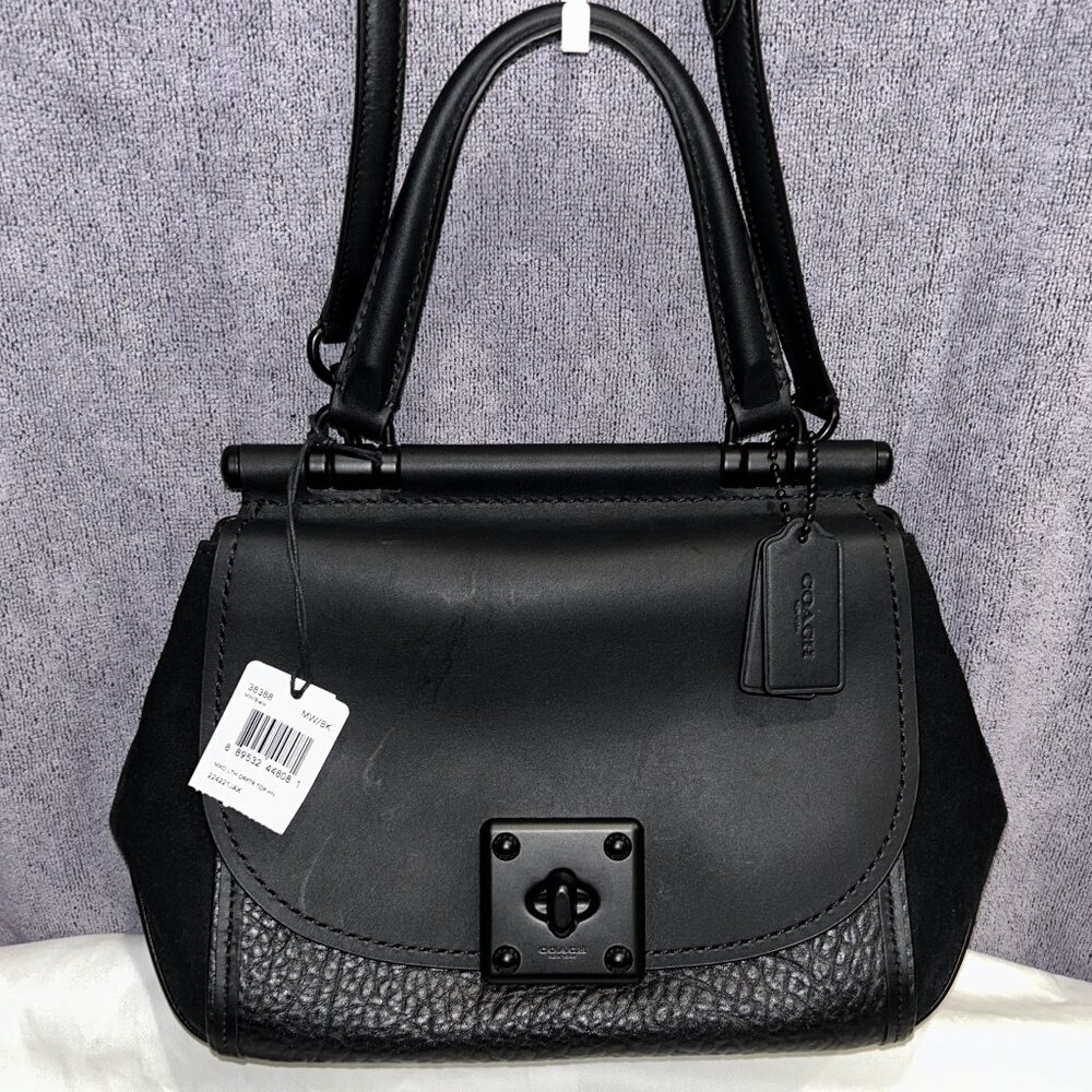 Coach Drifter Top Handle Black J1780-38388 NWT